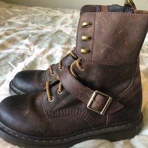 Worn one time Brown Great condition Doc Martins.